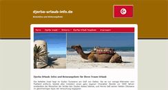 Desktop Screenshot of djerba-urlaub-info.de